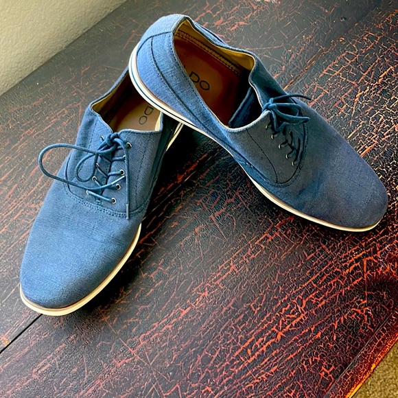 ALDO Men’s Size 12 Navy Shoes - Picture 2 of 7